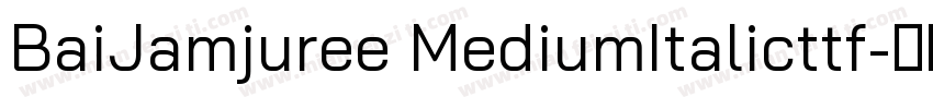 BaiJamjuree MediumItalicttf字体转换